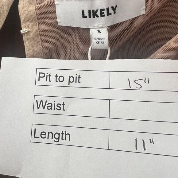 Revolve Likely Tearose Strapless Bandeau Top Burgundy - Picture 9 of 9